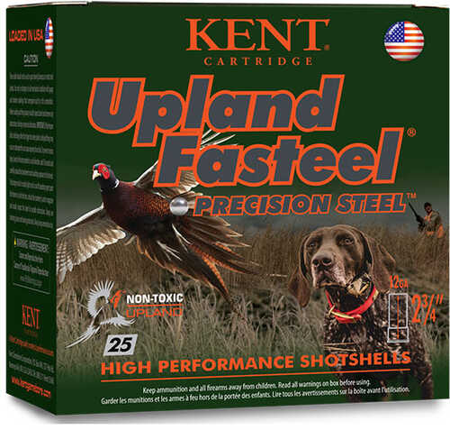 <span style="font-weight:bolder; ">Kent</span> Upland Fasteel 12ga 2 3/4oz 1 1/8oz 6 25/10